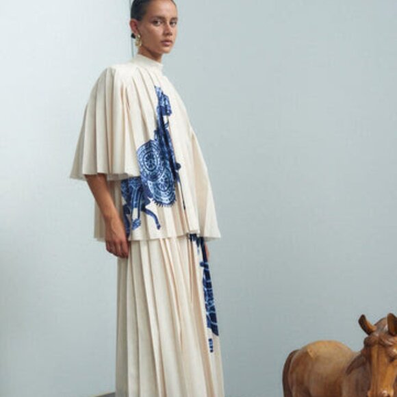 Alemais Rider Pleat Blouse - Size 12 UK/US 8 - Picture 2 of 16